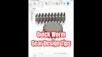 Worm Gear Design using Autodesk Fusion 360 Tips and tricks #fusion360 #design #engineering