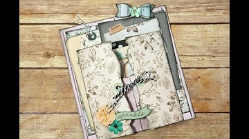 "Everlasting Bundle" How to Build & Embellish a Mini Album Page "Part 4"