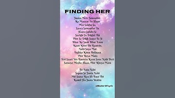 Thumbnail of FINDING HER SONG LYRICS #masteroflyrics #song #lyrics #peace