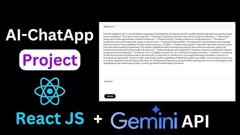 Create AI Chat App Using React JS and Google Gemini API in Hindi