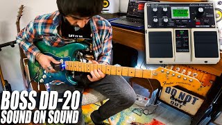 Boss DD-20 Giga Delay // Ebow Guitar // Sound on Sound Frippertronics Style  || Old Vintage Pedals