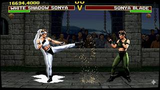 WHITE SHADOW SONYA Playthrough 30 mortal kombat sega genesis