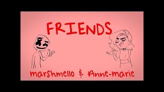 Marshmello \& Anne-Marie - FRIENDS (Lyric Video) *OFFICIAL FRIENDZONE ANTHEM*