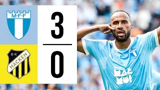 Highlights Malmö 3-0 Häcken Allsvenskan