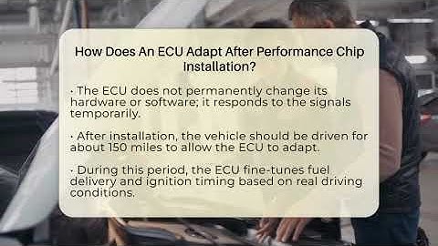 How Does An ECU Adapt After Performance Chip Installation? - Car Performance Pros