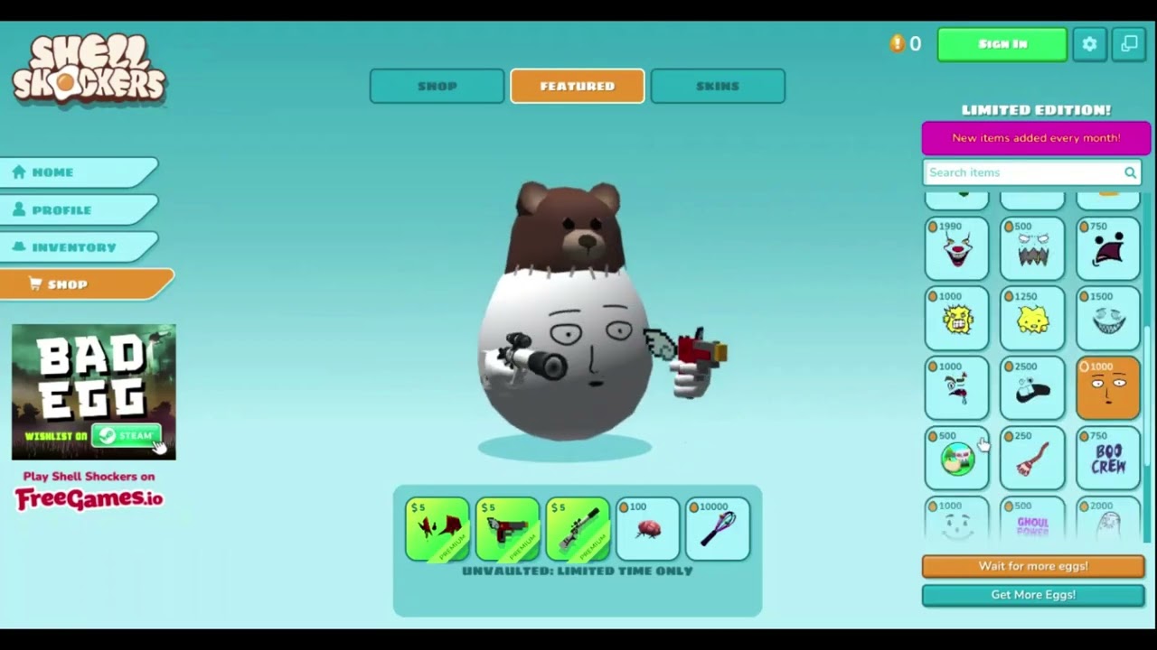 New Shell Shockers Update Leaks! Coming October 16th