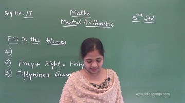 STATE 3 - MATHEMATICS - MENTAL ARITHMETIC - PART 2