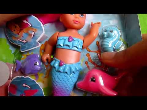 Распаковка Еви русалочки от Симба/Evi LOVE Swimming Mermaid Simba Unboxing