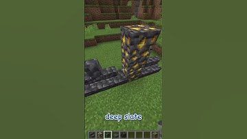 How to build a GOLD DEEPSLATE WALL in minecraft!! 1.21 #shorts