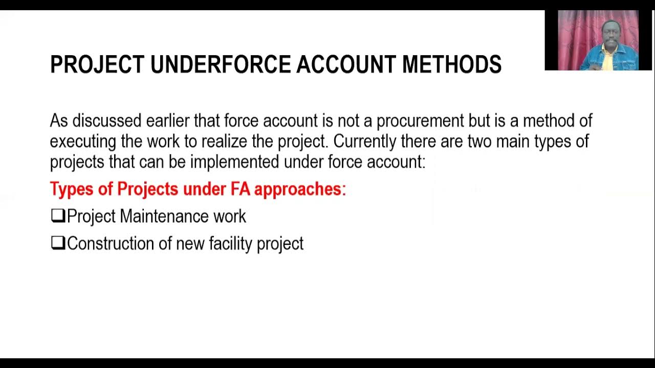 PROJECT RATIONALE UNDER FORCE ACCOUNT YouTube