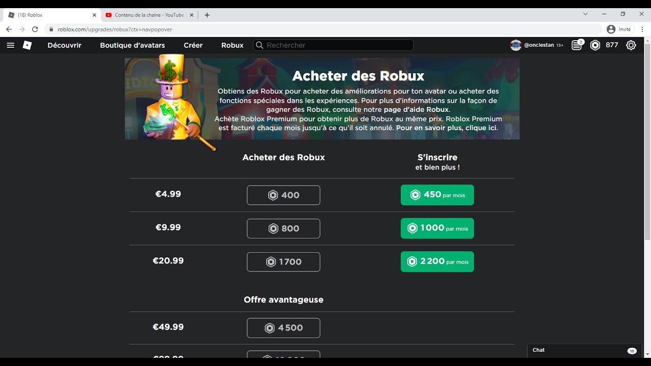 comment acheter des robux tuto 2022 