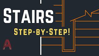 Autocad - How to Draw Stairs (Step-by-Step Exercise)