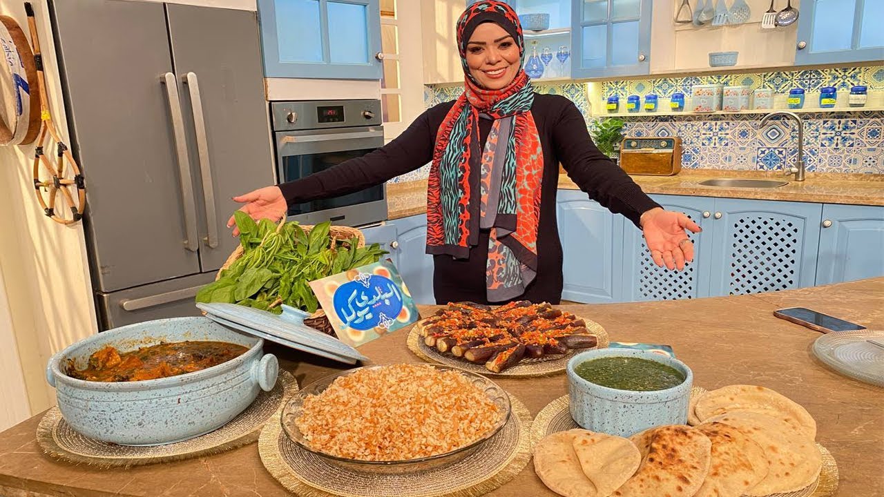 البلدي يوكل مع الشيف نونا | أرز بالشعيرية - سبانخ حمراء باللحمة - سبانخ خضراء بطشة - باذنجان بشطيطة