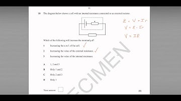 Q18 OCR Breadth in Physics specimen paper (internal resistance)