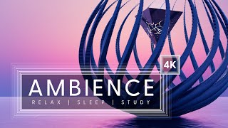 1 Hour [4K] Abstract Sci-FI Sunset Ambience | Ambient Music For Sleep, Study & Relaxation