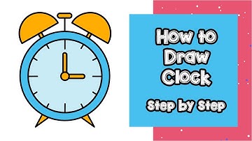 How to Draw Alarm Clock | Table Clock Drawing Easy