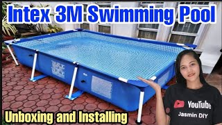 Intex 3M Swimming Pool Unboxing and Installing | Jasmin Diy
