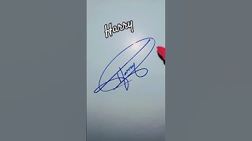 Harry name signature style #shorts #youtubeshorts #harry