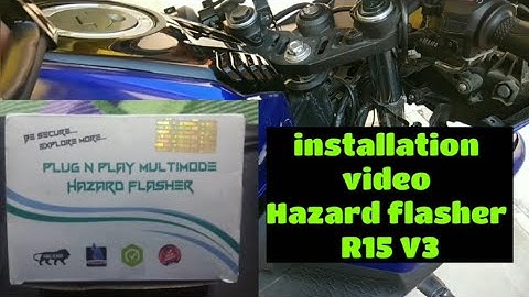 Installation video simtac auto hazard flasher for R15 V3