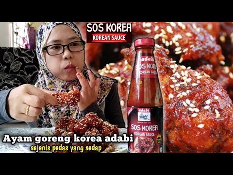  Ayam  goreng korea guna Sos korea adabi pedas tapi nak lagi 