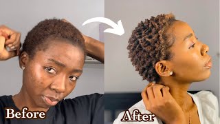 HOW TO: STYLE YOUR BIG CHOP / NATURAL HAIR  / SHORT 4C HAIR