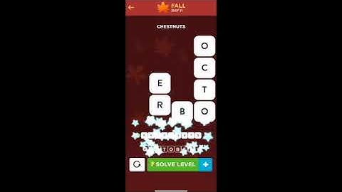 WordBrain 2 Fall Event Day 11 September 27 2021 Answers