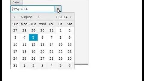 JavaFX 8 example: Preset/load DataPicker at now