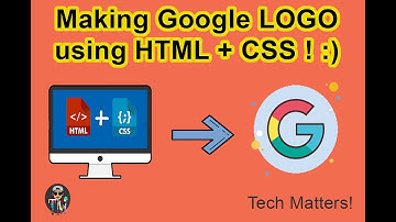 Making GOOGLE LOGO using HTML + CSS !