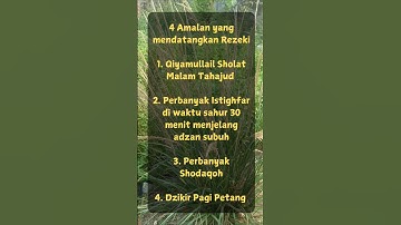 4 Amalan Yang Mendatangkan Rezeki #shorts #quotes #motivasi