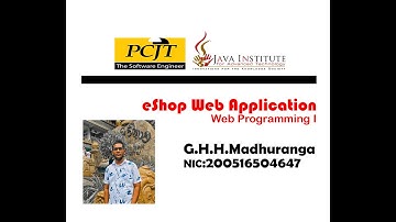 PCJT | YEAR 1 | SEMESTER 1 | Program the cart page including product adding and viewing process