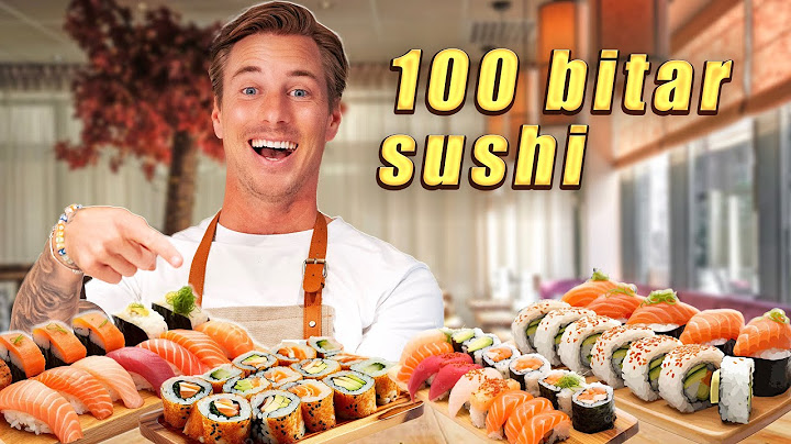 TILLAGAR OCH ÄTER 100 BITAR SUSHI (OCH SVARAR PÅ ALLA ERA FRÅGOR)