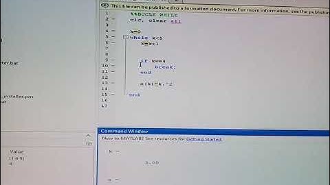 CICLO WHILE MATLAB