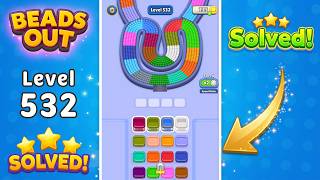 [NEW UPDATE] Beads Out - Level 532 Walkthrough 🧩 | Solution & Gameplay (Voodoo) 🔴