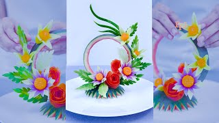 Beautiful Art of Fruit & Vegetable Flower Arrangement You Really Need to See