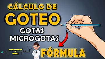 Qual a fórmula de Macrogotas por minuto?