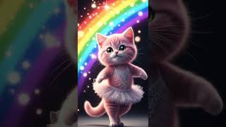 Cute Pink Dancing Cat Adorable Two-Legged Cat Show Ultra Hd Fun Cute Cat, Dancing Cat, Pink