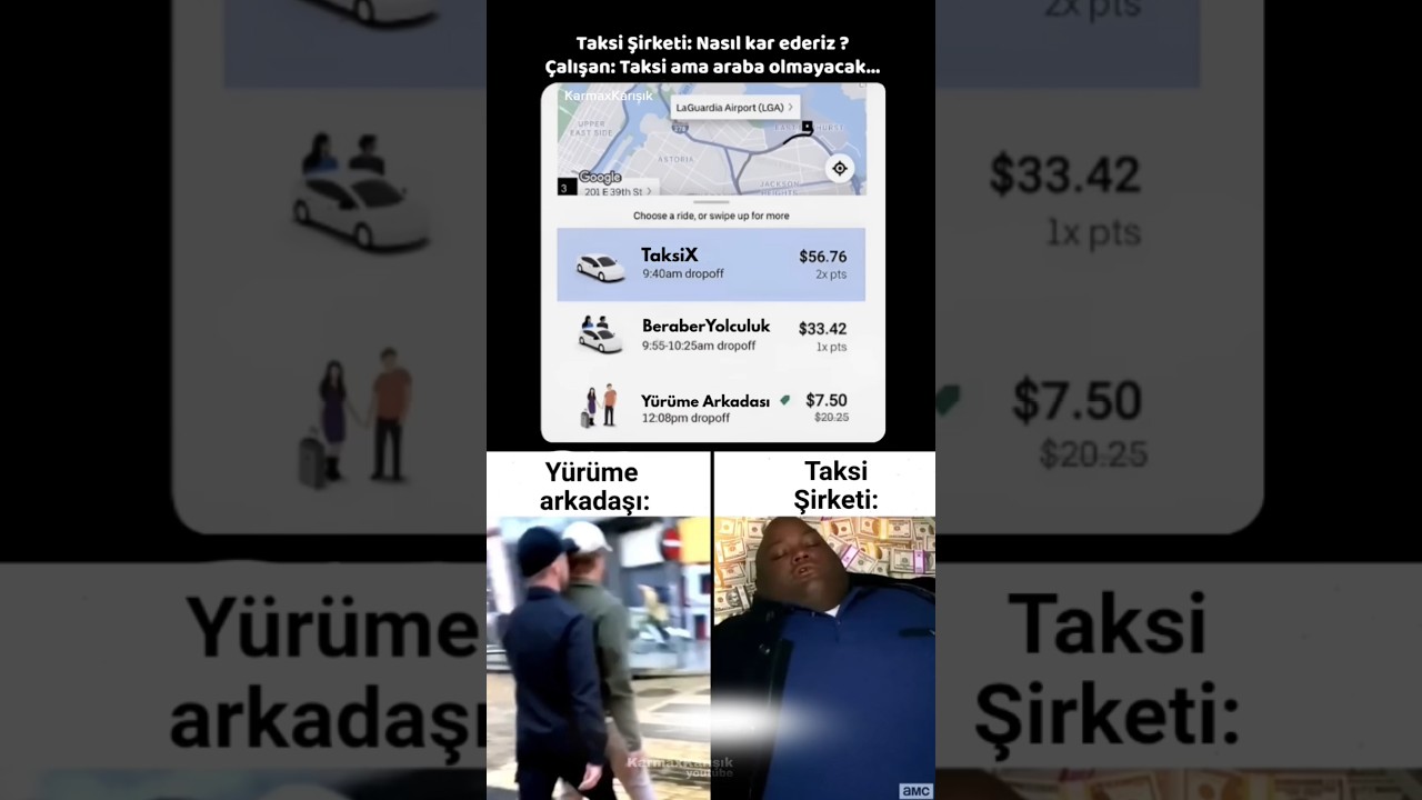 İnsan taksi, araba yok 🤯