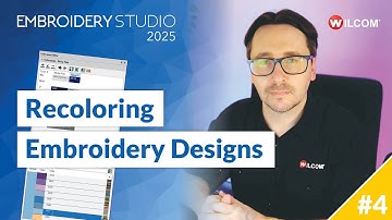 Recoloring Embroidery Designs in Wilcom EmbroideryStudio 2025 - Getting Started Journey