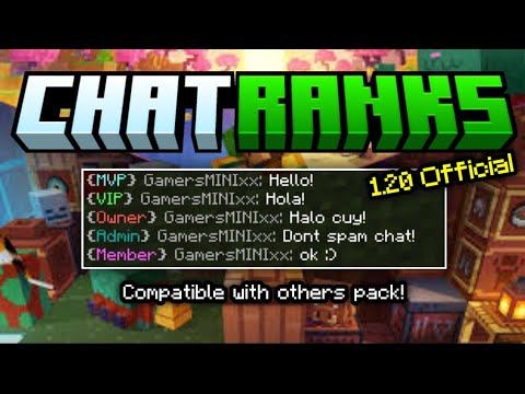 Chat Ranks Addons | Minecraft Bedrock 1.20 - YouTube