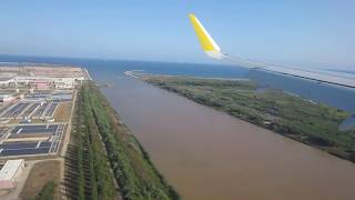 Barcelona El Prat BCN airport, approach and landing - Vueling from Berlin