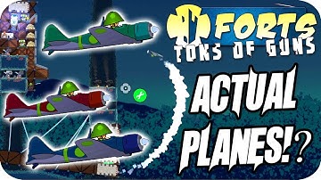 Forts Multiplayer 4v4 Gameplay Crazy Actual Planes In Forts!