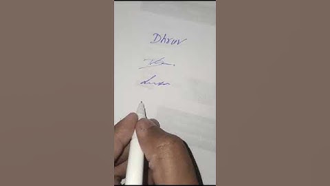Dhruv name signature ideas and styles #namesignature #signature #handwriting #creativesignature