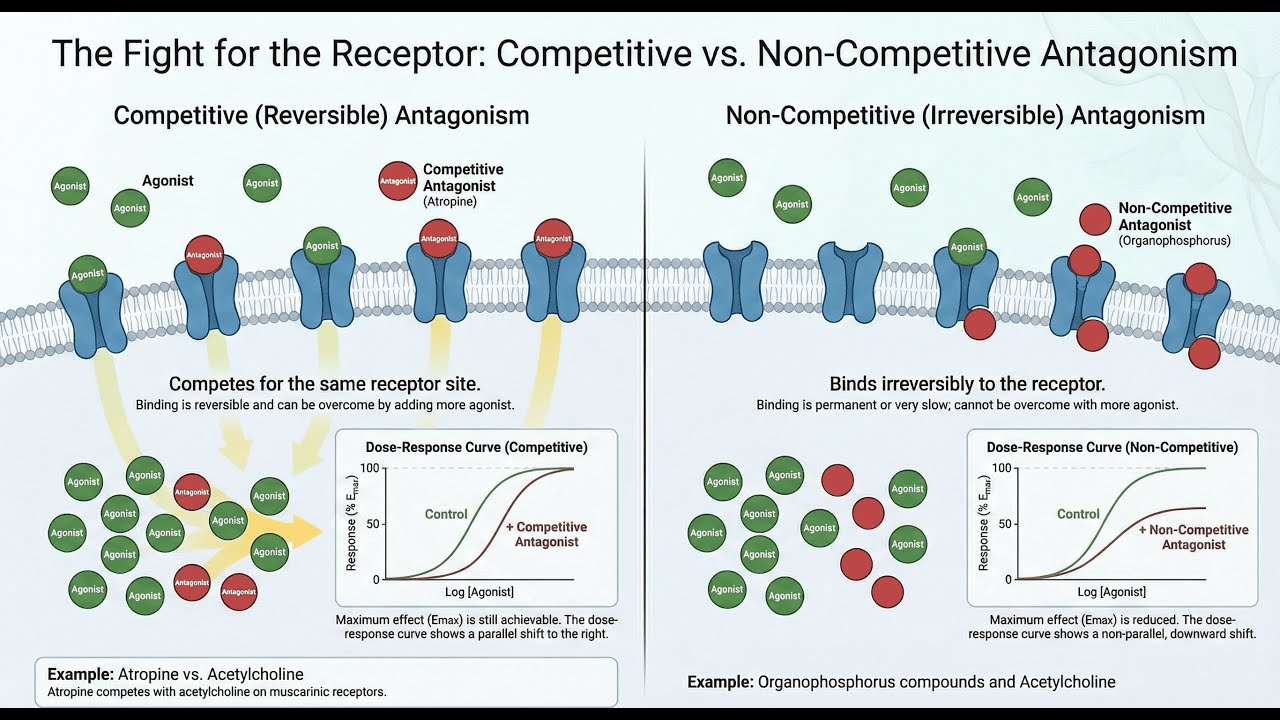 General Pharmacology For Medicine (2): Agonist and Antagonist - YouTube