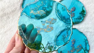 'Under the Sea' Resin Art Coasters Tutorial