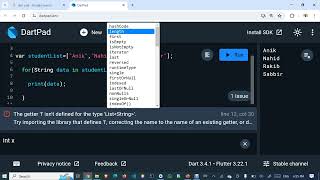 #atukitech|#dart|Learn Dart Code At Dartpad(?)