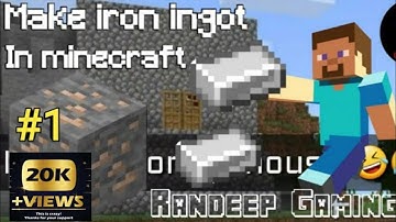 HOW TO MAKE IRON INGOT IN MINECRAFT #1 SAMSUNG,A3,A5,A6,A7,J2,J5,J7,S5,S6,S7,59,A10,A20,A30,A50,A70