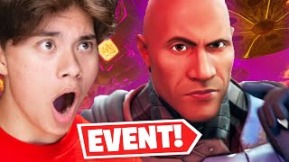 THE ROCK SAVED FORTNITE! (End Event REACTION) by EvanTubeGaming 133,064 views 2 years ago 10 minutes, 54 seconds