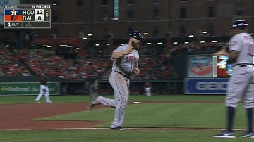 HOU@BAL: Gattis clubs a solo home run to left-center