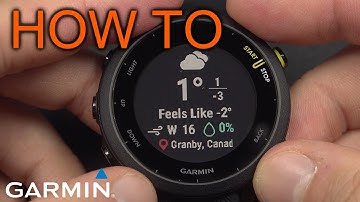 How to Use Weather Widget on Garmin Forerunner 55