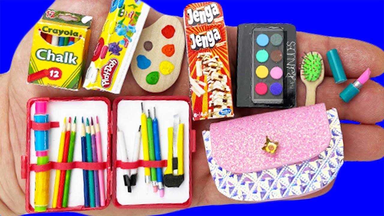 70 DIY MINIATURE REALISTIC HACKS AND CRAFTS DIY MAKEUP, SCHOOL
